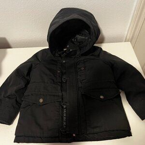Burberry Black Down Child's Parka Winter Coat Jacket Hooded